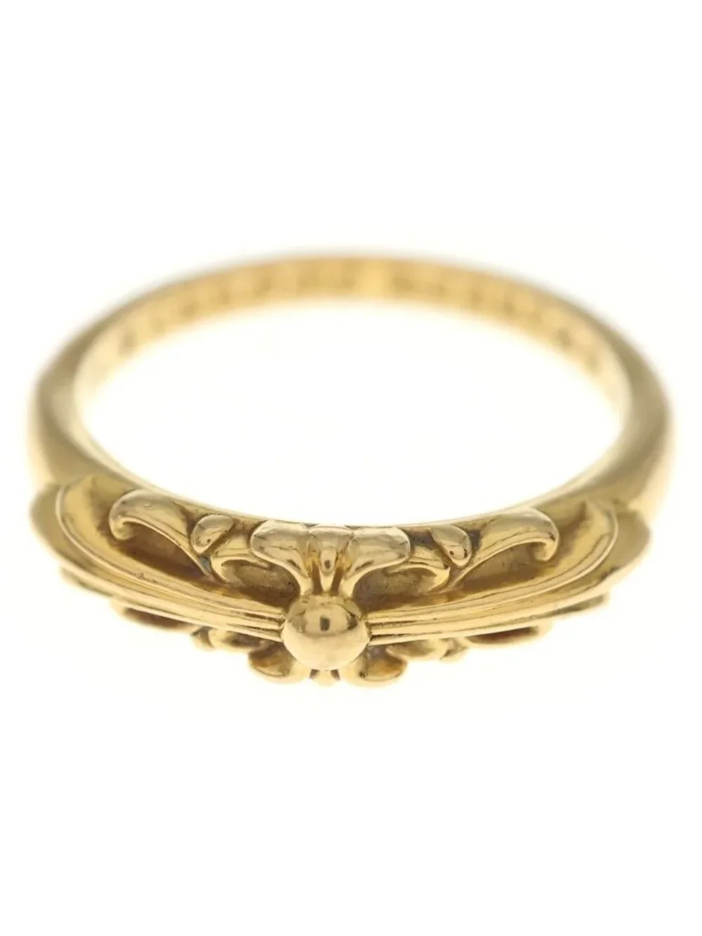 Chrome Hearts 22k Babyclsc Baby Classic Floral Cross Gold Ring